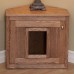 Amish Made Corner Cat Litterbox Cabinet