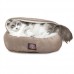 18 Inch Micro-velvet Canopy Cat Bed