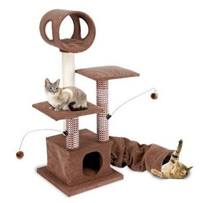 Activity Cat Lounging Tower with Tunnel and Hide Away