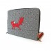 Cat Themed Macbook or Laptop Case - Red Cat on a Wire