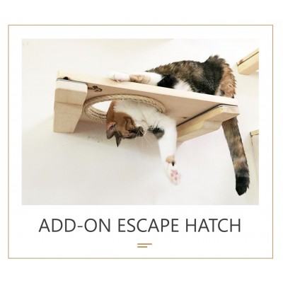 18 inch Escape Hatch - Wall Mounted for Cats