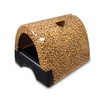 Kitty a Go-Go Designer Cat Litter Box - Leopard Print