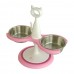 Multi-Cat Raised Feeder - 2 bowl
