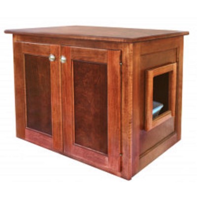 Amish Made Cat Litter Box Cabinet (Large)