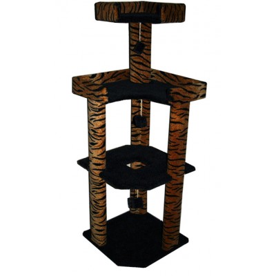 Exotic Animal Print Corner for Cats Kitty Gym