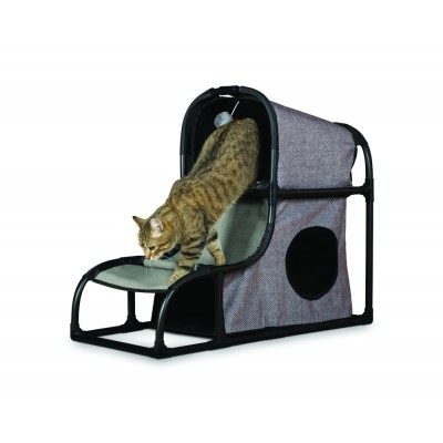 Cats Town Loft with Scratcher Gray 7221
