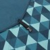 Designer Pet Lounge with Reversible Fabric Hammock - Blue Triangles