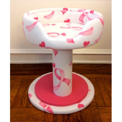 Pink Ribbon Hypranest Deluxe Cat Tree - with Vinyl II