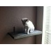 Stained Wooden Cat Wall Shelf