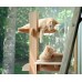 52 Inch Double Perch Outdoor or Indoor Cat Tree - 4 Perches, 3 Levels