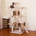 Towers Cat Gym with Woven Basket Condos