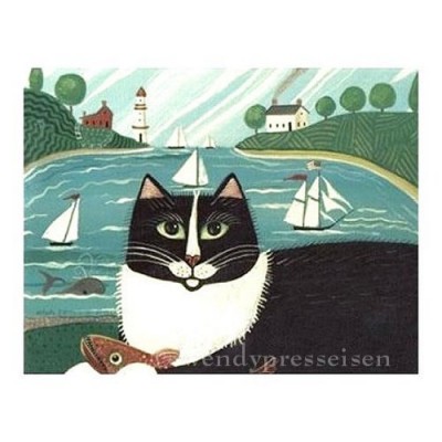 Fishing Cat Art Print