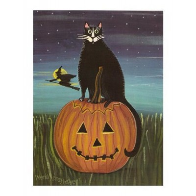 Halloween Cat Art Print