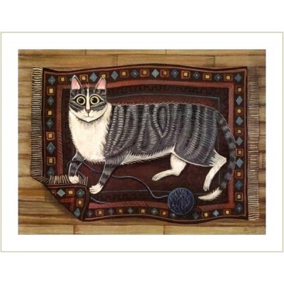 Oriental Rug Kitty Art Print