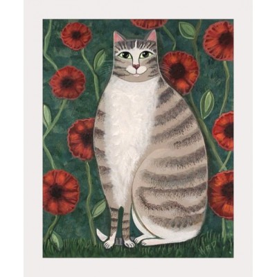 Poppy Cat Art Print