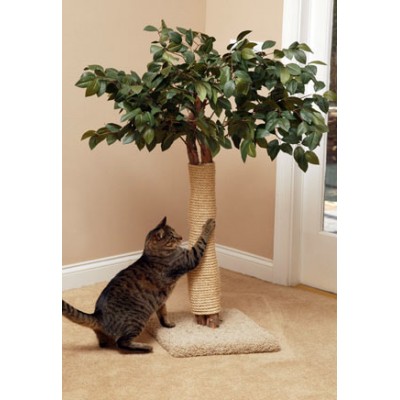 Lifelike Cat Scratching Tree